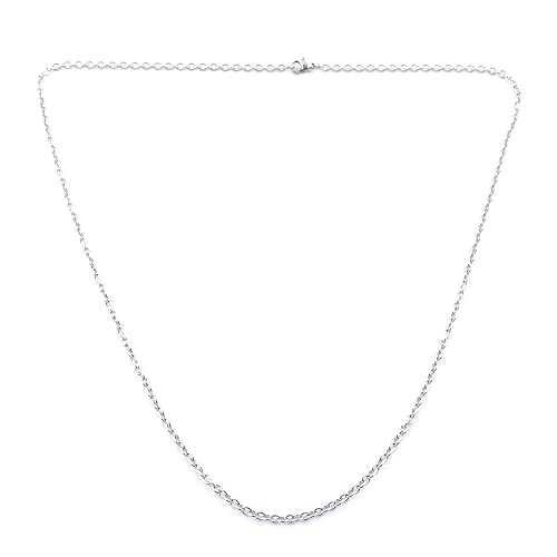 ARITZI- Cadenas de Acero Inoxidable 316L Unisex de Diseño Eslabones - 3 mm x 60 cm Cover