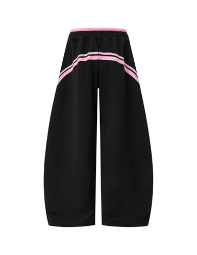 Image of Aelfric Eden Stripes Baggy Barrel Sweatpants Elastic Double Waist Wide Leg Pants Women Men Casual Y2K Unisex Lounge Trouser
