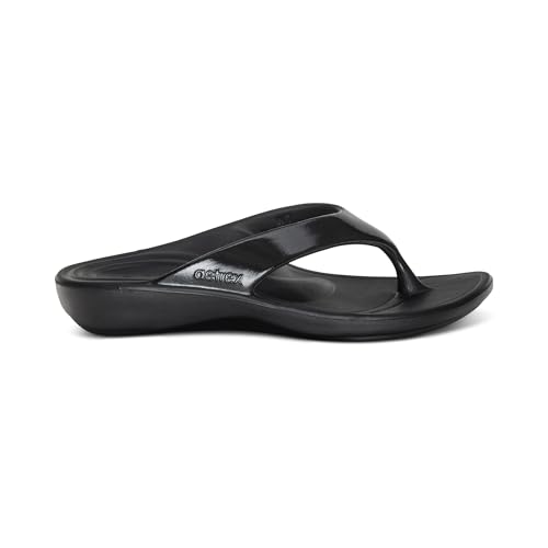 Image of Aetrex Maui Orthopedic Flip Flops for Women Arch Support - Pressure Relief Water-friendly Shock Absorption Super Soft UltraSky EVA Foam Flip Flops