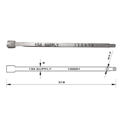 500 Pack Metal Truck Seals, Metal Trailer Seals, Security Seal, Metal Container Seals, Shipping Seals, Tamper Evident Seal, Metal Seals For Container, Shipping Container Locks By 133 Supply #TOP4