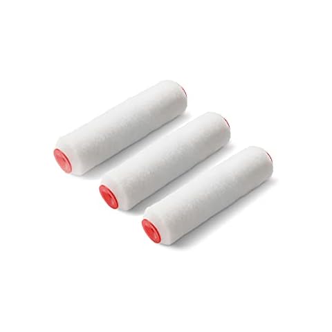 FLY HAWK Paint Roller Covers, 9" Roller Covers, Pack of 3, Covers for Paint Rollers, Naps for Paint Roller Brush, Roller Naps, House Painting Supplies, Nap for Roller Frame (White) (3 PCS) Cover