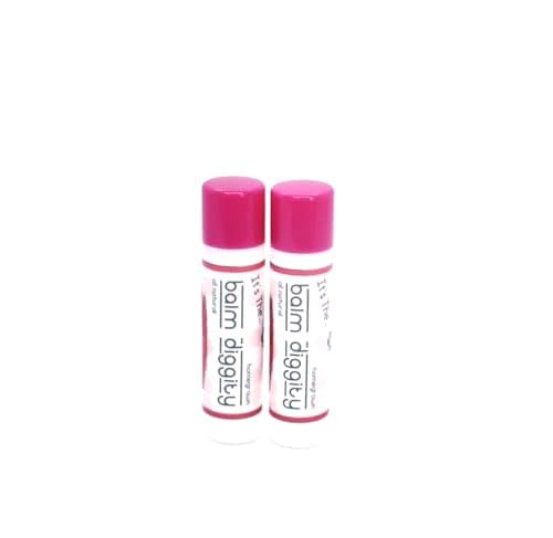 It's The Balm Diggity All-Natural Raspberry Lip Balm 2-pk, handcrafted using only 5 pure ingredients, 0.15 ounces per tube