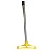 Restaurantware RW Clean 61 Inch Mop Handle 1 Screw Clamp Commercial Mop Handle - Side-Release Design Heavy-Duty Gray Iron Mop Handle Replacement For Efficient Cleaning Mop Heads Sold Separately