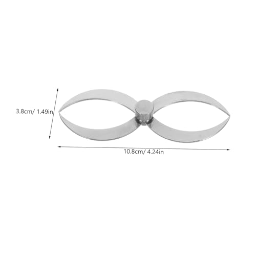 Regla profesional para carpintería Calibrador de doble extremo Acero inoxidable para medida de grosor de pared y cuencos miniatura 2