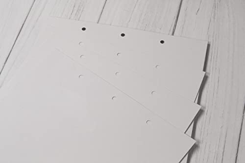 Mareli 40 weiße Blätter mit 3 Löchern für Ringalbum, 27 x 29 cm