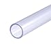 MECCANIXITY PVC Rigid Round Pipe 15mm ID 20mm OD 500mm Transparent High Transparency for Water Pipe, Crafts, Display Racks, Decoration