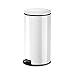 Produktbild Hailo Pure XL Mülleimer | 1 x 44 Liter | Soft Close Deckel Absenkautomatik | Stahlblech | Müllbeutel-Fixierung | verzinkter Inneneimer | Tragegriff | Mülleimer Küche rund | Made in DE | Weiß