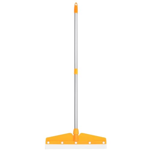 Image of Zureni Mach-3 Wiper 16 inch Foam Rubber Blade, Double Lamination Rod, 90cm Long Handle for Floor Cleaning, Wiping, and Dirt Removal in Bathroom, Kitchen & Pantry (Random Colours)