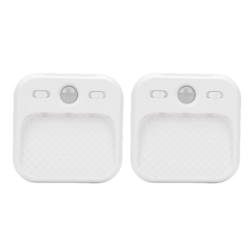 RASTKY Luz Nocturna LED, Iluminación de Gabinete Regulable para Cocina, Hogar, Detector de Movimiento Sensible, Escalera, Pasillo, Recargable, Juego de 2 uds.