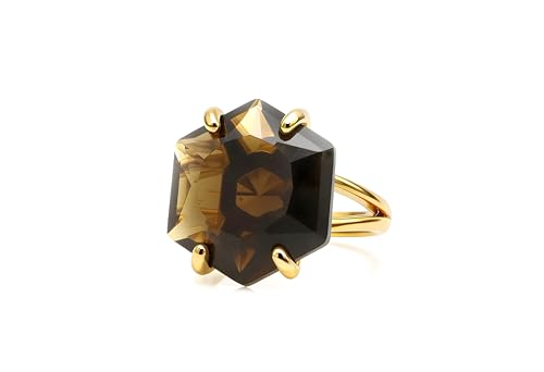 Bague en quartz fumé en or : le cadeau d'anniversaire idéal