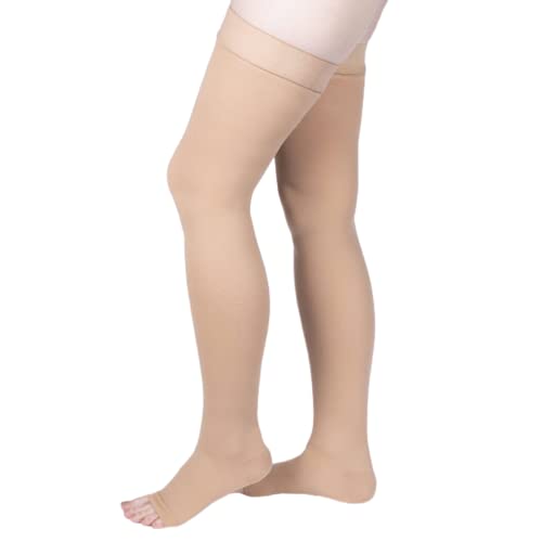 Image of Allegro 20-30 mmHg Surgical 205 /212 Open Toe Thigh High Medical Compression, Comfortable Support Garments