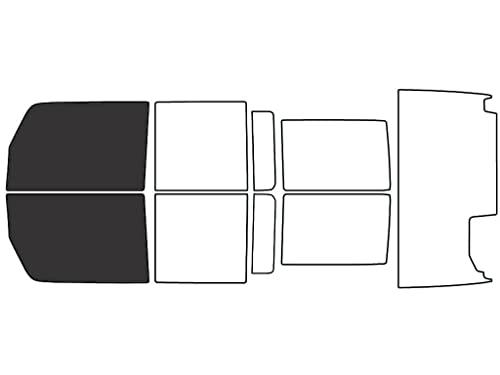 Rvinyl Window Tint Kit Compatible with Jeep Wrangler 2007-2010 (4 Door) - Front Precut Kit - 20%