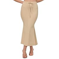 Mehrang Lycra Saree Shapewear Petticoat for Women, Cotton Blended,Petticoat,Skirts for Women,Shape Wear Dress for Saree