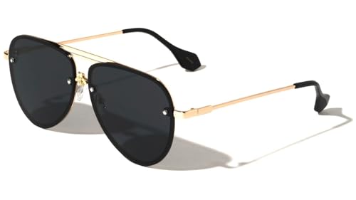 Dweebzilla Oversized Sport Pilot Aviator Sunglasses W/Floating Lenses