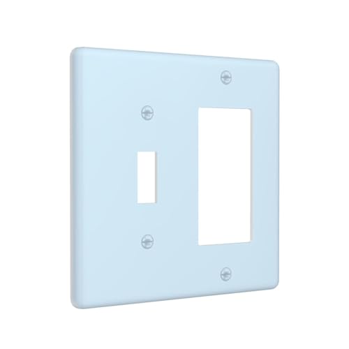 Placa frontal decorativa aqua para interruptor doble y enchufe de cocina 3