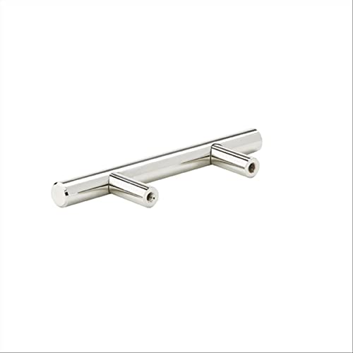 Image of Amerock Bar Pulls 2-1 /2 (64 mm) Center-to-Center Polished Nickel Cabinet Pull - 10 Pack | 2-1 /2 inch (64mm) Center-to-Center Mounting Distance and 4-7 /8 inches Overall Length, Durable Carbon Steel Cabinet Hardware