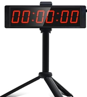 Temporizador Cuenta Regresiva, Cronómetro Digital 1,5 Pulgadas Y 6 Dígitos | Para Competiciones Y Juegos Temporizador Gimnasio Con Trípode Cronómetro Deportivo Con Control Remoto 12/24H