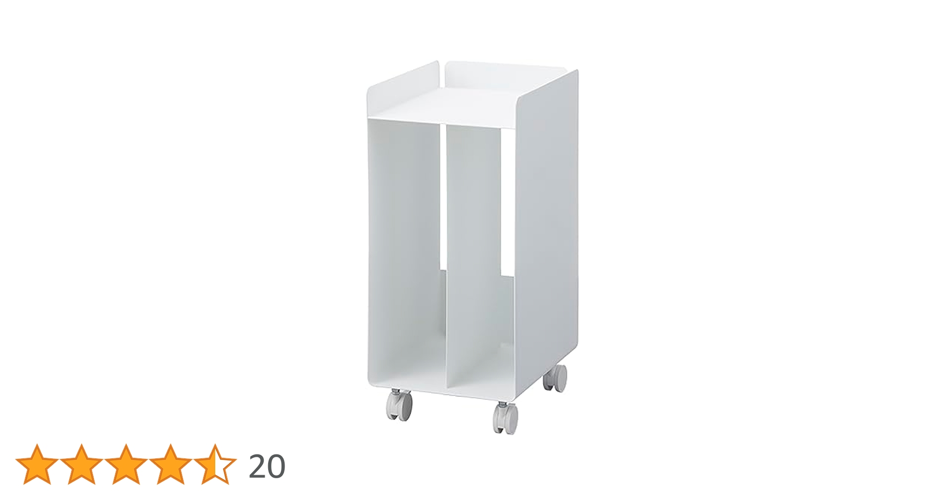 【山崎実業(Yamazaki) 】 ピアノ下 楽譜 収納ワゴン ホワイト tower ｜ ピアノ下楽譜収納ワゴン タワー ｜ 山崎実業