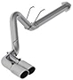 MBRP S6290AL 4' Filter-Back Single Side Dual Exit Exhaust System (2017-Up F-250/350/450 6.7L), Aluminized