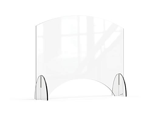 Avant Guarde 36x28 Acrylic Sneeze Guard with Pass-Through Window, 1 EA