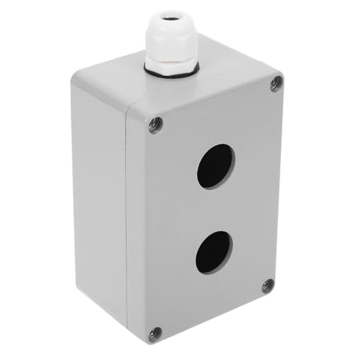 Boîtier de bouton-poussoir en aluminium avec trou 22mm et espacement 45mm pour projet industriel