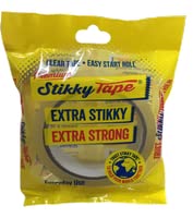 Stikky® cellotape 24mm x 50m per roll, (Individually sealed), Gift Wrap Clear Tape for Christmas and Birthdays, Crafts, Packaging Sellotape, Parcel Tape, Compatible with Dispensers (12)