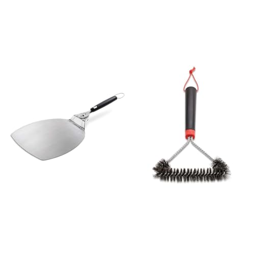 Weber Accessoire Barbecue 6691 Pelle à Pizza & 12 Three-Sided Grill Brush