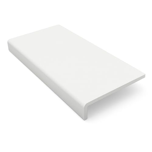225mm Wide x 2m Long Windows4You uPVC Capping Board White incl. End Caps Fascia Roofline & Soffit Cover Trim Low-Maintenance PVC 1 Pack