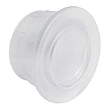 Juego de 3 anillos y tapa para sombrilla de repuesto para mesa de café, balcón, jardín, caravana; se adapta a agujeros de 2 pulgadas con postes de 1.65 pulgadas (color transparente)