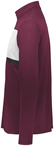 Holloway Sportswear Prism Bold 1/4 Zip Pullover L Maroon/White4