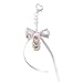 KEXIAO Fashionable Ballet Shoe Keychain Charm with Pearls Ribbon Designs Lovely and Stylish Accessory Portable for Girls