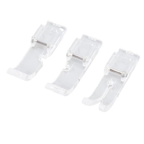 Set de 3 Pies Prensatelas Transparentes para Máquina de Coser miniatura 5