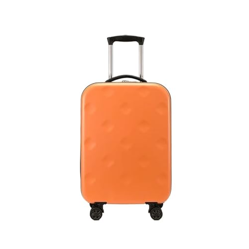 Foldable Travel Suitcase Lightweight Rolling Luggage 20/24/28 Inch Trolley Case Password Suitcase On Wheels Travel Bag(Orange,20Inches 500mm)
