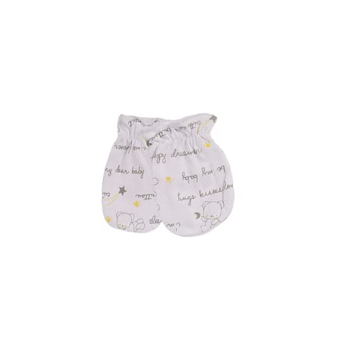 Newborn Baby Soft Cotton Organic Cap and Mitten Set Sunny Hatsfor Hospital Baby Boy and Girl(0-6 Months)3