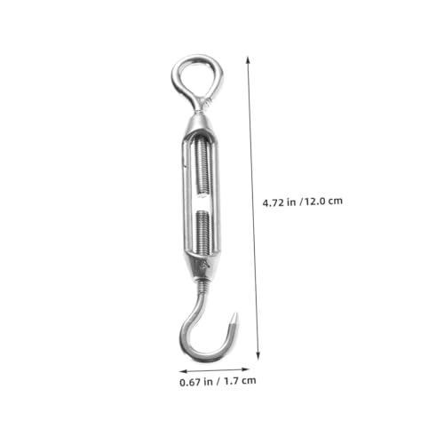 5 piezas Tensor de Cable Ojo Acero Inoxidable 304 M5 Resistente para Cercas, Toldo y Montaje de Sombra miniatura 2