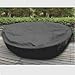Produktbild ByUfya Sonneninsel OVAL 235cm Premium WASSERDICHT Schutzhülle Liegeinsel Abdeckplane Abdeckung Plane Haube Hülle Anthrazit