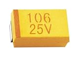 Tapa, 10Uf, 25V, Tant, Case C Tapa, 10UF, 25V, TANT, CASE C, condensadores de tantalio SMD, Cantidad: 1  MP001197