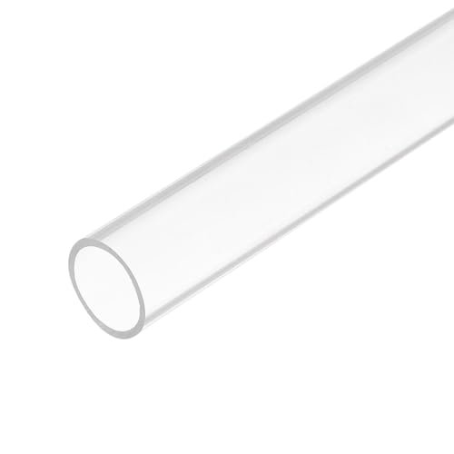 uxcell アクリルパイプ 透明 硬質丸管 ランプとランタン用 水冷システム用 内径17mm 外径20mm 全長30.5cm