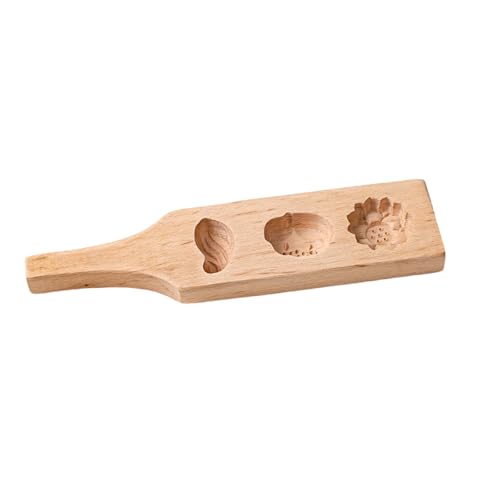 Molde de madera natural para tartas de luna de loto tradicional para repostería para reuniones familiares y festividades