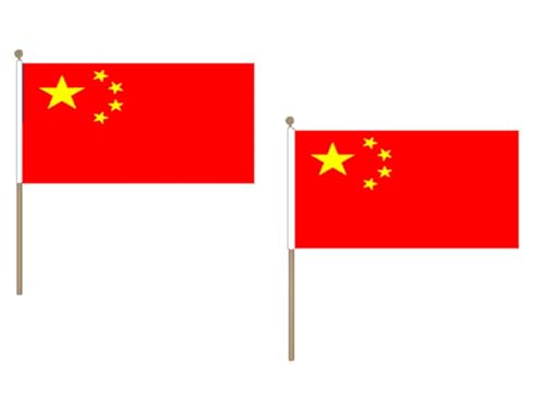 Drapeau Chine 45x30cm HAMPE en bois rigide et tissu résistant