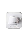 Primst Kaffeetassen Set mit Untertasse,Espressotassen Set Porzellan,Cappuccino Set (160ml/5.4oz,White)