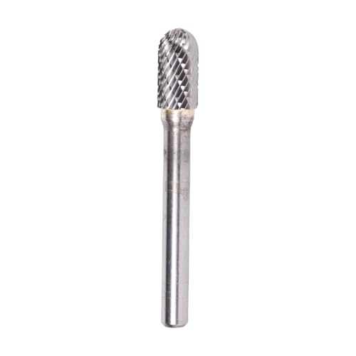 Image of Drill America SC-12 Carbide Burr /Rotary File Cylindrical Radius-End Double Cut for Die Grinder 1 /8 inch Dia. x 5 /8 inch Cut Length with 1 /4 inch Shank and 2 inch Overall Length, DUL Series