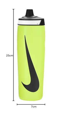 Image of NIKE REFUEL Bottle 24 OZ - Volt /Black /Black, 709 ML