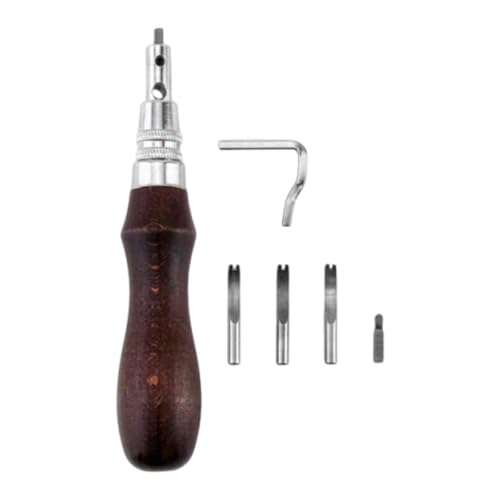 Ysyqkn Herramienta Ranuradora de Cuero, Duradera, Resistente, Portátil, Fácil de Usar
