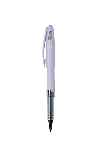 Pentel TRJ97-V Feutre Plume Tradio Corps Pastel Crocus Encre Noire Cover