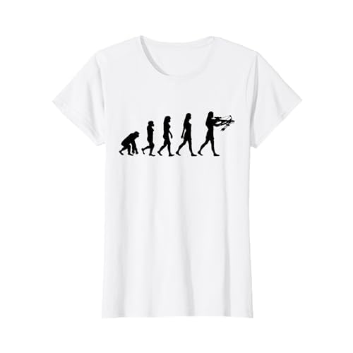 Damen Armbrust Geschenk Armbrustschützin Frau Bolzen und Armbrust T-Shirt