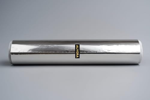 Image of Aluminium Foil Roll 72 No. - Heavy Duty Kitchen Foil Paper for Cooking, Baking, Grilling, Food Wrapping & Storage | Durable 11 /35 Micron Silver Foil Roll