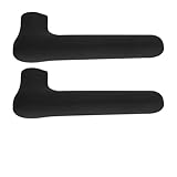 MOTHNUR 2 Stück Pack Silikon Türgriff Schutzhüllen Sicher Gepolstert Passend Schwarz Türknauf Schutzabdeckung