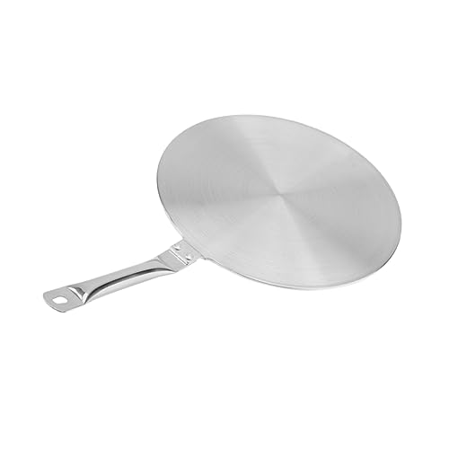POPETPOP 1 Pieza Placa Guía Térmica de Inducción Inoxidable para Cocinas de Gas y Eléctricas Disco Adaptador para Cocción Rápida y Uniforme