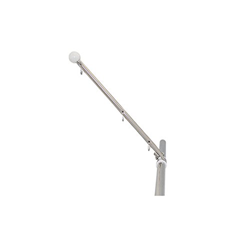 Yacht Steel Flaggenstock mit Edelstahl-Halter für 22 und 25mm Rohrduchmesser